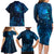 New Zealand Matariki Family Matching Long Sleeve Bodycon Dress and Hawaiian Shirt Maori New Year LT05 - Polynesian Pride