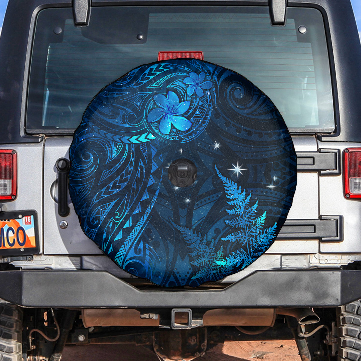 New Zealand Matariki Spare Tire Cover Maori New Year LT05 Blue - Polynesian Pride