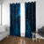 New Zealand Matariki Window Curtain Maori New Year LT05 With Grommets Blue - Polynesian Pride