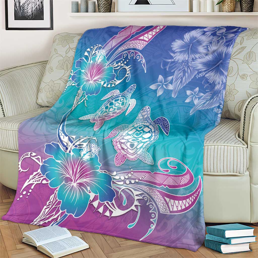Polynesia Sea Turtle Couple Blanket Love Is Life LT05 - Polynesian Pride