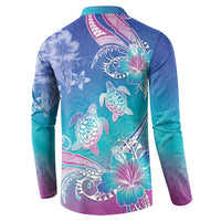 Polynesia Sea Turtle Couple Button Sweatshirt Love Is Life LT05 - Polynesian Pride