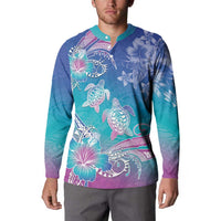 Polynesia Sea Turtle Couple Button Sweatshirt Love Is Life LT05 - Polynesian Pride