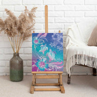 Polynesia Sea Turtle Couple Canvas Wall Art Love Is Life LT05 - Polynesian Pride