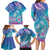 Polynesia Sea Turtle Couple Family Matching Long Sleeve Bodycon Dress and Hawaiian Shirt Love Is Life