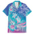 Polynesia Sea Turtle Couple Family Matching Long Sleeve Bodycon Dress and Hawaiian Shirt Love Is Life