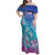 Polynesia Sea Turtle Couple Family Matching Off Shoulder Maxi Dress and Hawaiian Shirt Love Is Life