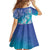 Polynesia Sea Turtle Couple Family Matching Off Shoulder Short Dress and Hawaiian Shirt Love Is Life