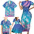 Polynesia Sea Turtle Couple Family Matching Short Sleeve Bodycon Dress and Hawaiian Shirt Love Is Life