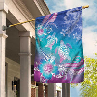 Polynesia Sea Turtle Couple Garden Flag Love Is Life LT05 House Flag Blue - Polynesian Pride
