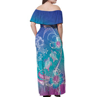 Polynesia Sea Turtle Couple Off Shoulder Maxi Dress Love Is Life LT05 - Polynesian Pride
