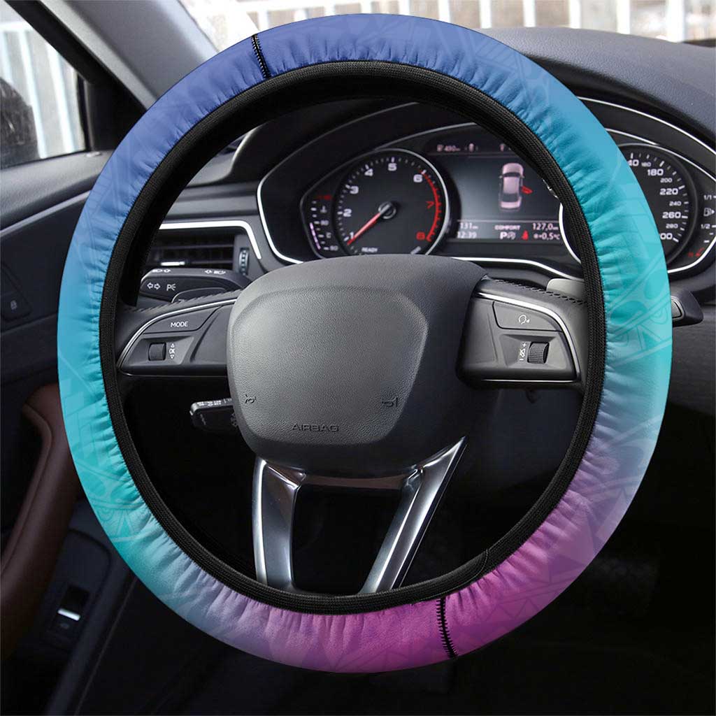 Polynesia Sea Turtle Couple Steering Wheel Cover Love Is Life LT05 - Polynesian Pride