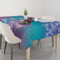 Polynesia Sea Turtle Couple Tablecloth Love Is Life LT05 - Polynesian Pride