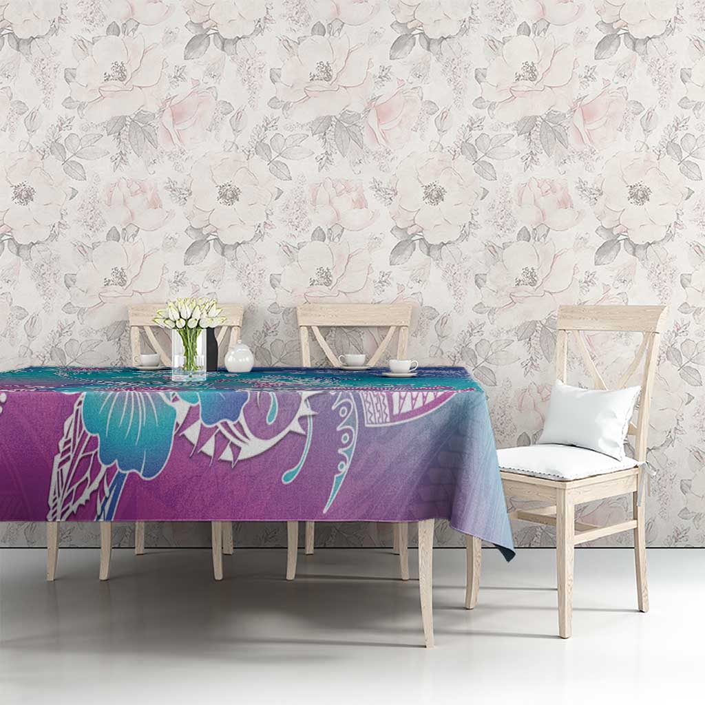 Polynesia Sea Turtle Couple Tablecloth Love Is Life LT05 - Polynesian Pride