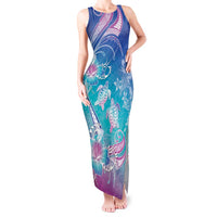 Polynesia Sea Turtle Couple Tank Maxi Dress Love Is Life LT05 Women Blue - Polynesian Pride