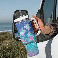 Polynesia Sea Turtle Couple Tumbler With Handle Love Is Life LT05 - Polynesian Pride