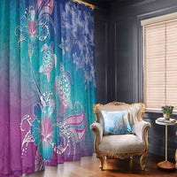 Polynesia Sea Turtle Couple Window Curtain Love Is Life LT05 - Polynesian Pride