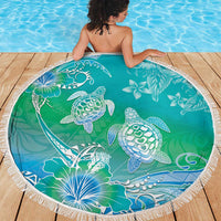 Polynesia Sea Turtle Couple Beach Blanket I Am Turtley In Love With You LT05 - Polynesian Pride