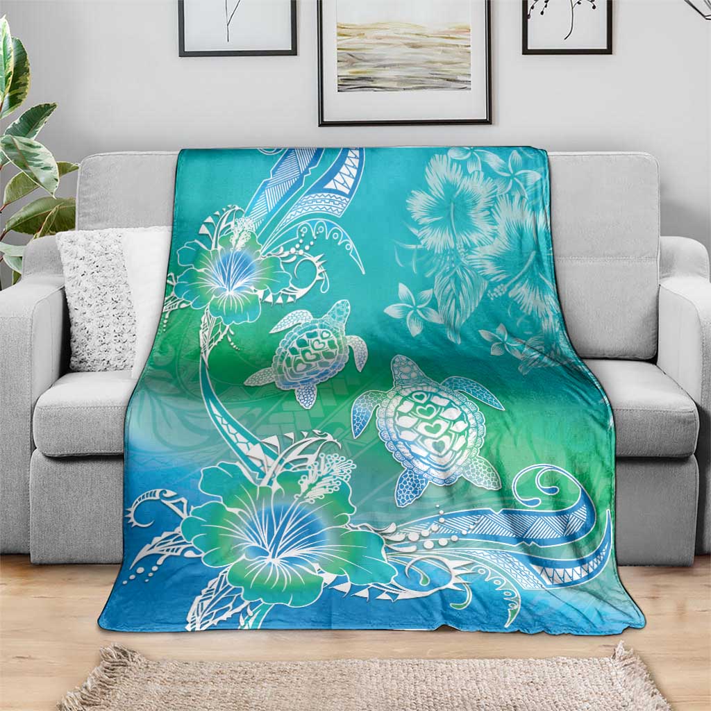 Polynesia Sea Turtle Couple Blanket I Am Turtley In Love With You LT05 - Polynesian Pride