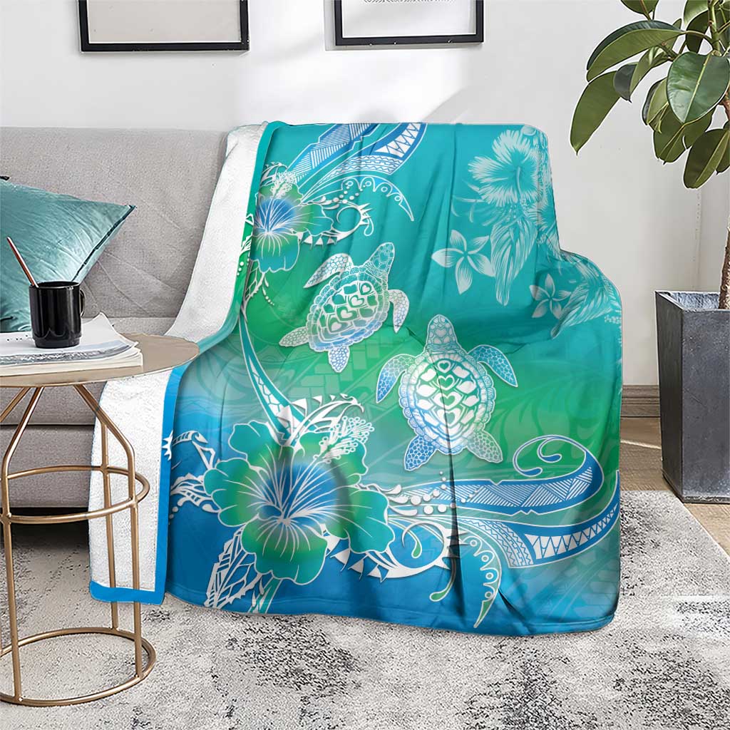 Polynesia Sea Turtle Couple Blanket I Am Turtley In Love With You LT05 - Polynesian Pride