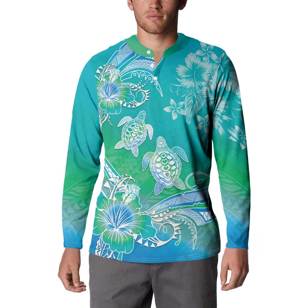 Polynesia Sea Turtle Couple Button Sweatshirt I Am Turtley In Love With You LT05 - Polynesian Pride