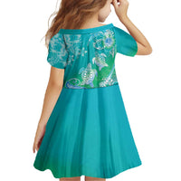 Polynesia Sea Turtle Couple Family Matching Long Sleeve Bodycon Dress and Hawaiian Shirt I Am Turtley In Love With You