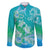 Polynesia Sea Turtle Couple Family Matching Off Shoulder Maxi Dress and Hawaiian Shirt I Am Turtley In Love With You
