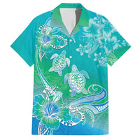 Polynesia Sea Turtle Couple Family Matching Puletasi and Hawaiian Shirt I Am Turtley In Love With You