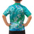 Polynesia Sea Turtle Couple Family Matching Short Sleeve Bodycon Dress and Hawaiian Shirt I Am Turtley In Love With You