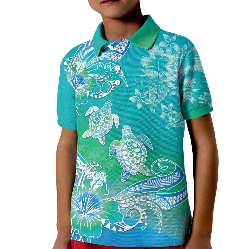 Polynesia Sea Turtle Couple Kid Polo Shirt I Am Turtley In Love With You
