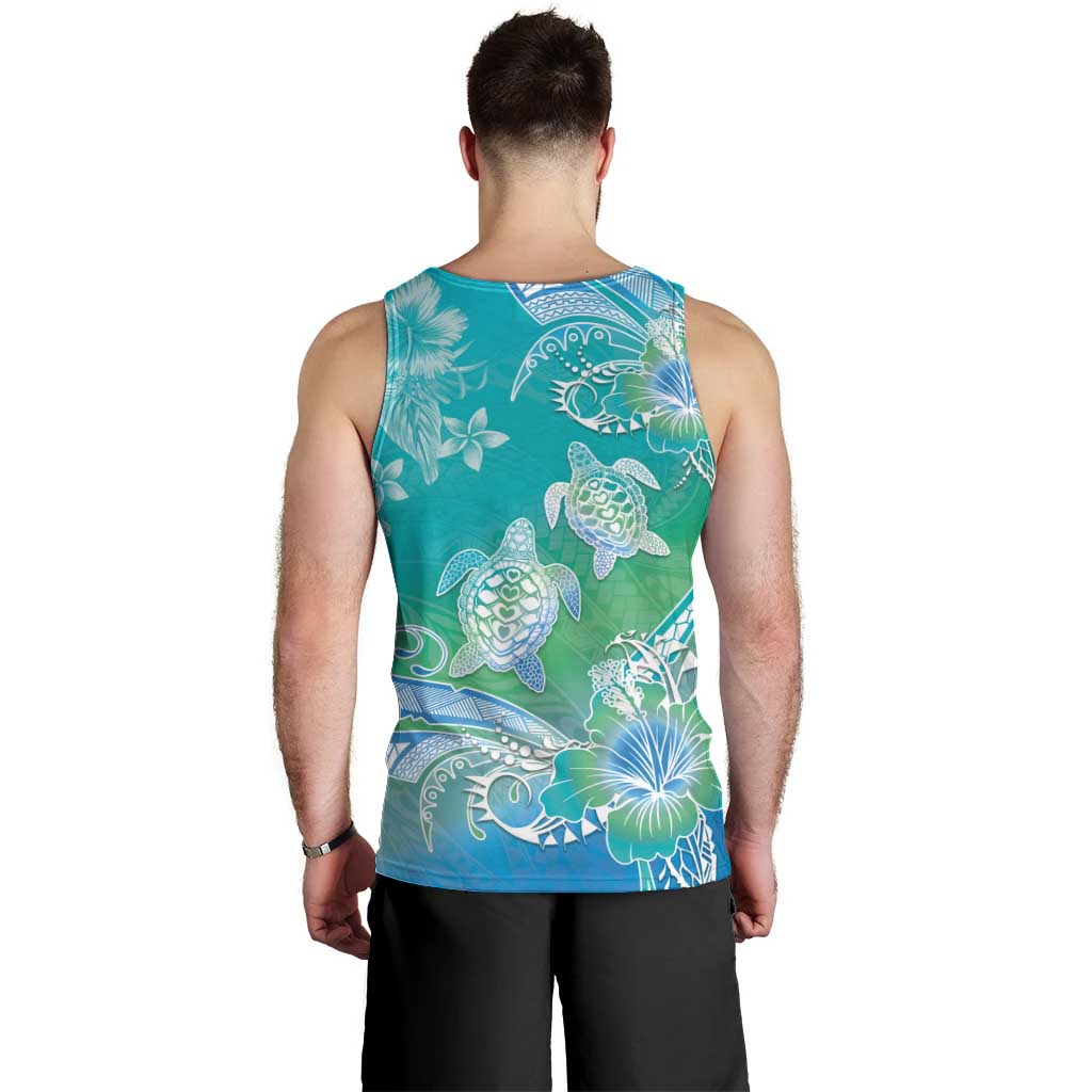 Polynesia Sea Turtle Couple Men Tank Top I Am Turtley In Love With You LT05 - Polynesian Pride
