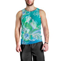 Polynesia Sea Turtle Couple Men Tank Top I Am Turtley In Love With You LT05 - Polynesian Pride