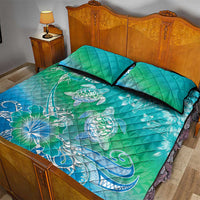 Polynesia Sea Turtle Couple Quilt Bed Set I Am Turtley In Love With You LT05 - Polynesian Pride