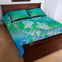 Polynesia Sea Turtle Couple Quilt Bed Set I Am Turtley In Love With You LT05 - Polynesian Pride
