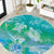 Polynesia Sea Turtle Couple Round Carpet I Am Turtley In Love With You