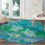 Polynesia Sea Turtle Couple Round Carpet I Am Turtley In Love With You