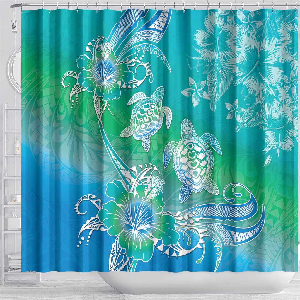 Polynesia Sea Turtle Couple Shower Curtain I Am Turtley In Love With You