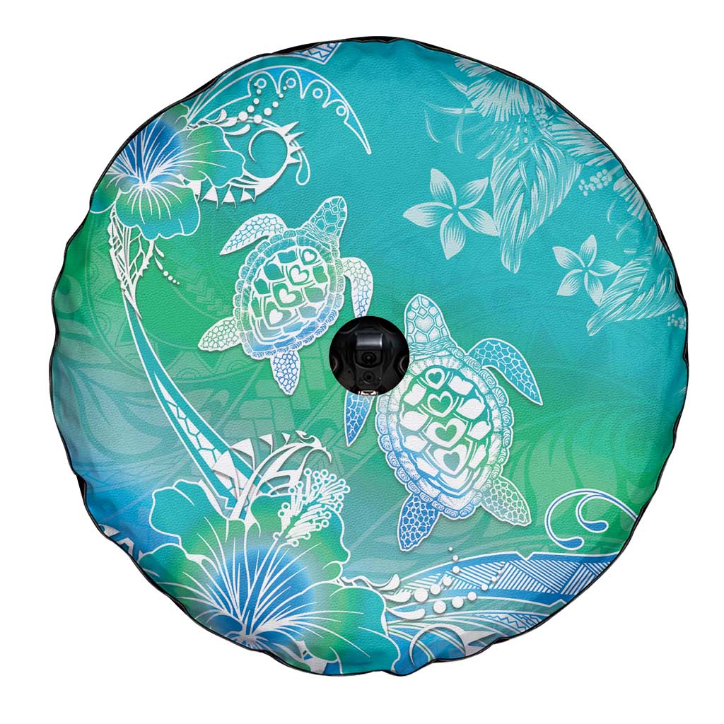 Polynesia Sea Turtle Couple Spare Tire Cover I Am Turtley In Love With You