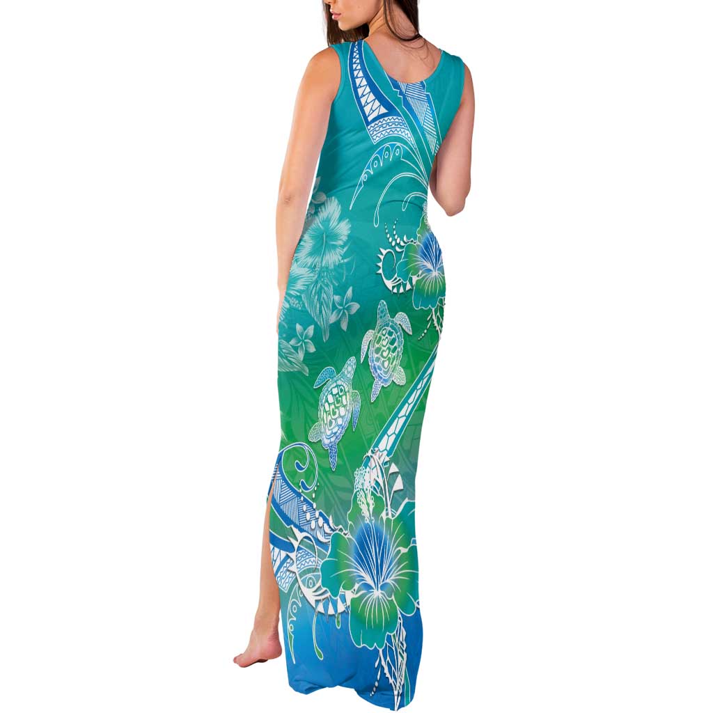 Polynesia Sea Turtle Couple Tank Maxi Dress I Am Turtley In Love With You LT05 - Polynesian Pride