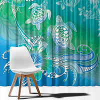 Polynesia Sea Turtle Couple Window Curtain I Am Turtley In Love With You LT05 - Polynesian Pride