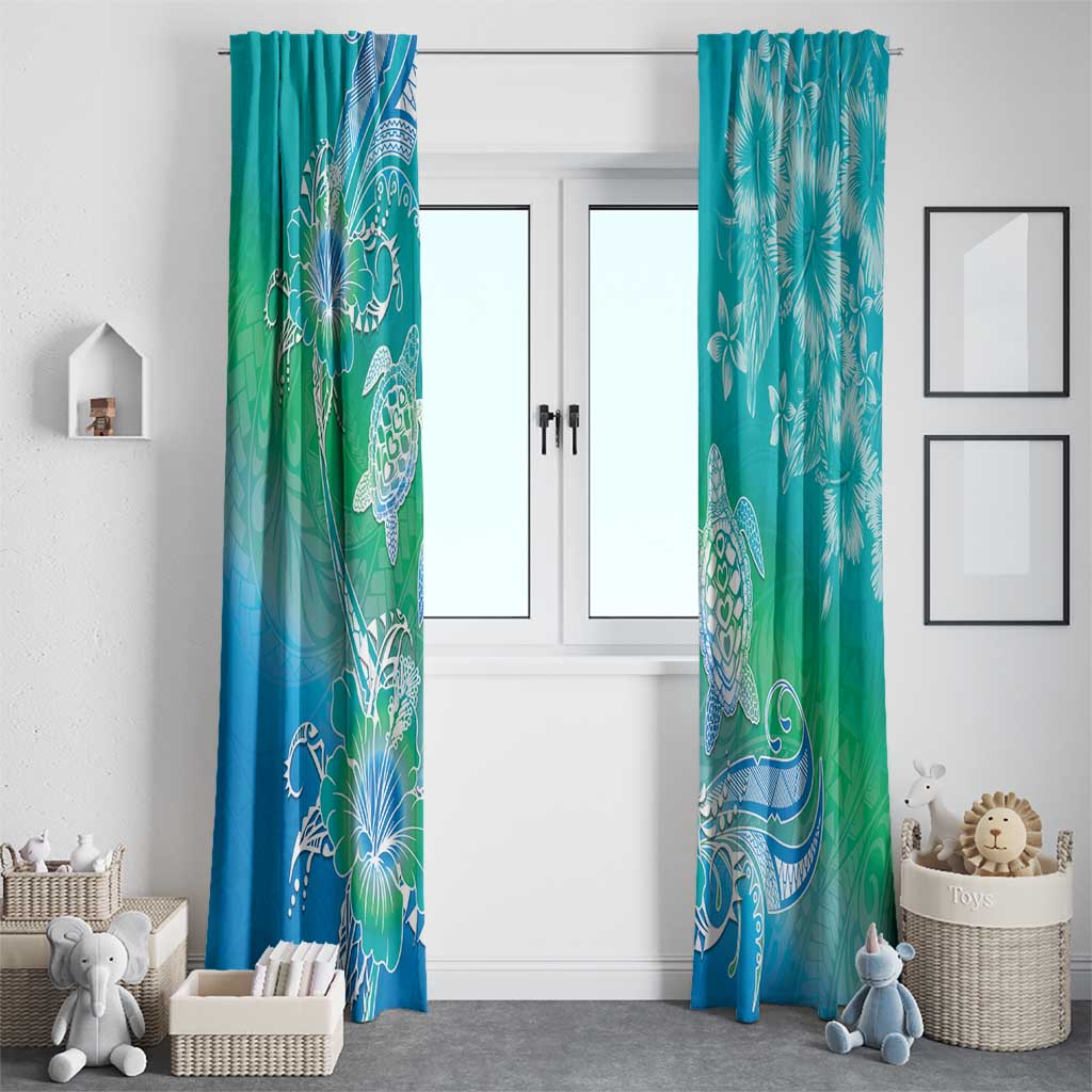 Polynesia Sea Turtle Couple Window Curtain I Am Turtley In Love With You LT05 - Polynesian Pride