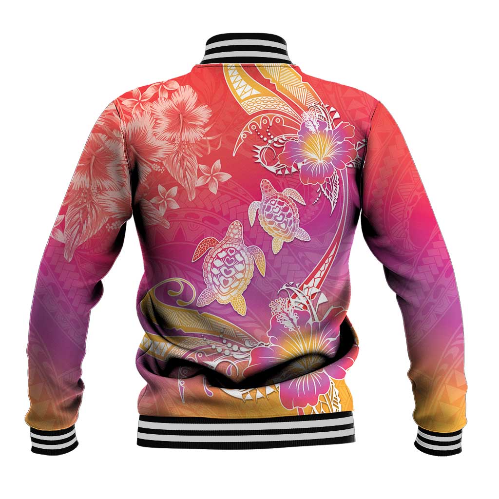 Polynesia Sea Turtle Couple Baseball Jacket One Soul One Love LT05 - Polynesian Pride
