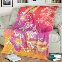 Polynesia Sea Turtle Couple Blanket One Soul One Love LT05 - Polynesian Pride