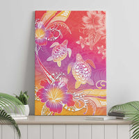 Polynesia Sea Turtle Couple Canvas Wall Art One Soul One Love LT05 - Polynesian Pride