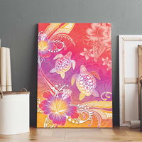 Polynesia Sea Turtle Couple Canvas Wall Art One Soul One Love LT05 - Polynesian Pride