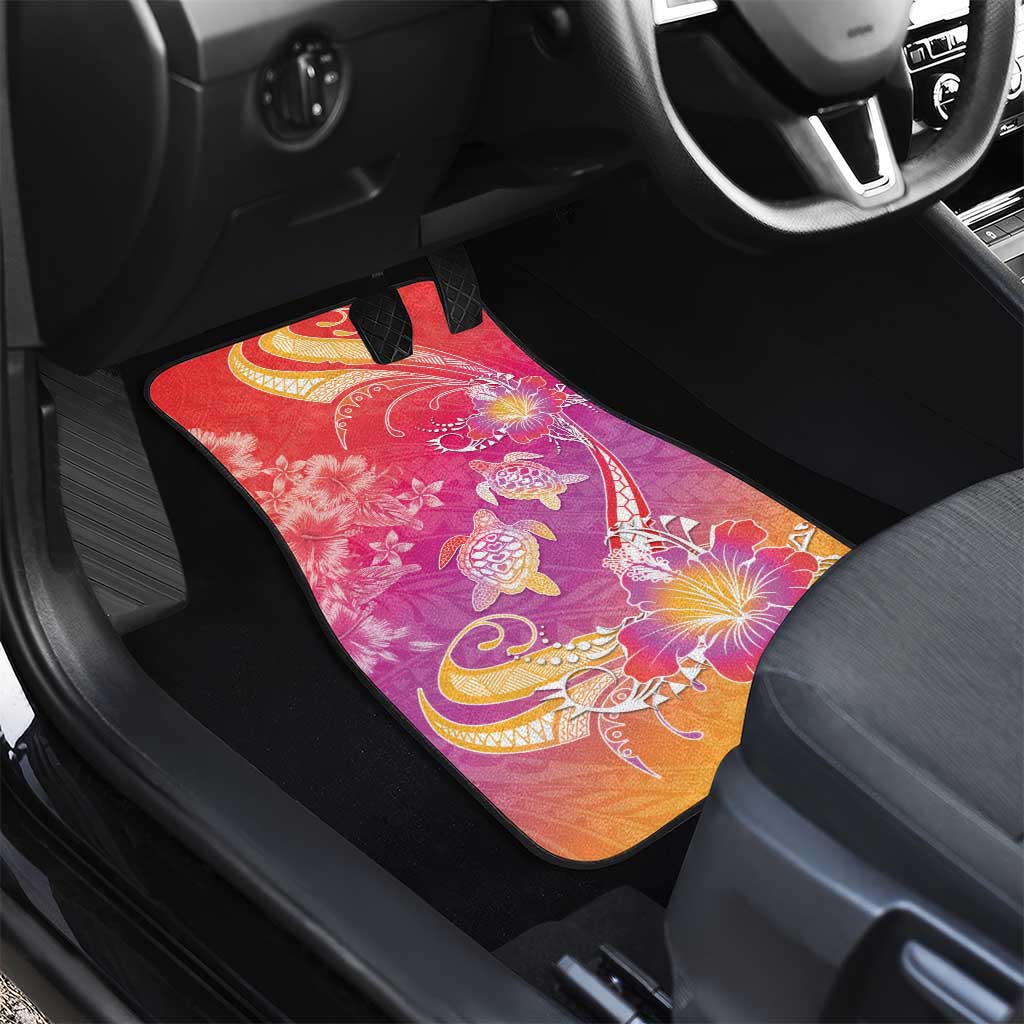 Polynesia Sea Turtle Couple Car Mats One Soul One Love LT05 - Polynesian Pride