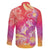 Polynesia Sea Turtle Couple Family Matching Off Shoulder Maxi Dress and Hawaiian Shirt One Soul One Love