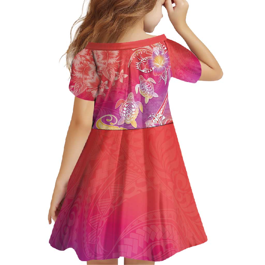 Polynesia Sea Turtle Couple Family Matching Short Sleeve Bodycon Dress and Hawaiian Shirt One Soul One Love