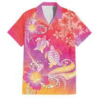 Polynesia Sea Turtle Couple Hawaiian Shirt One Soul One Love LT05 Red - Polynesian Pride