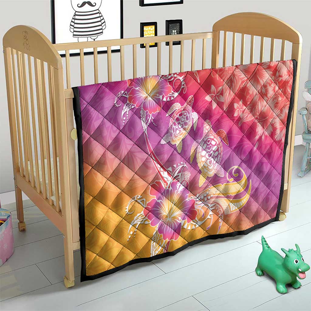 Polynesia Sea Turtle Couple Quilt One Soul One Love