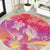 Polynesia Sea Turtle Couple Round Carpet One Soul One Love